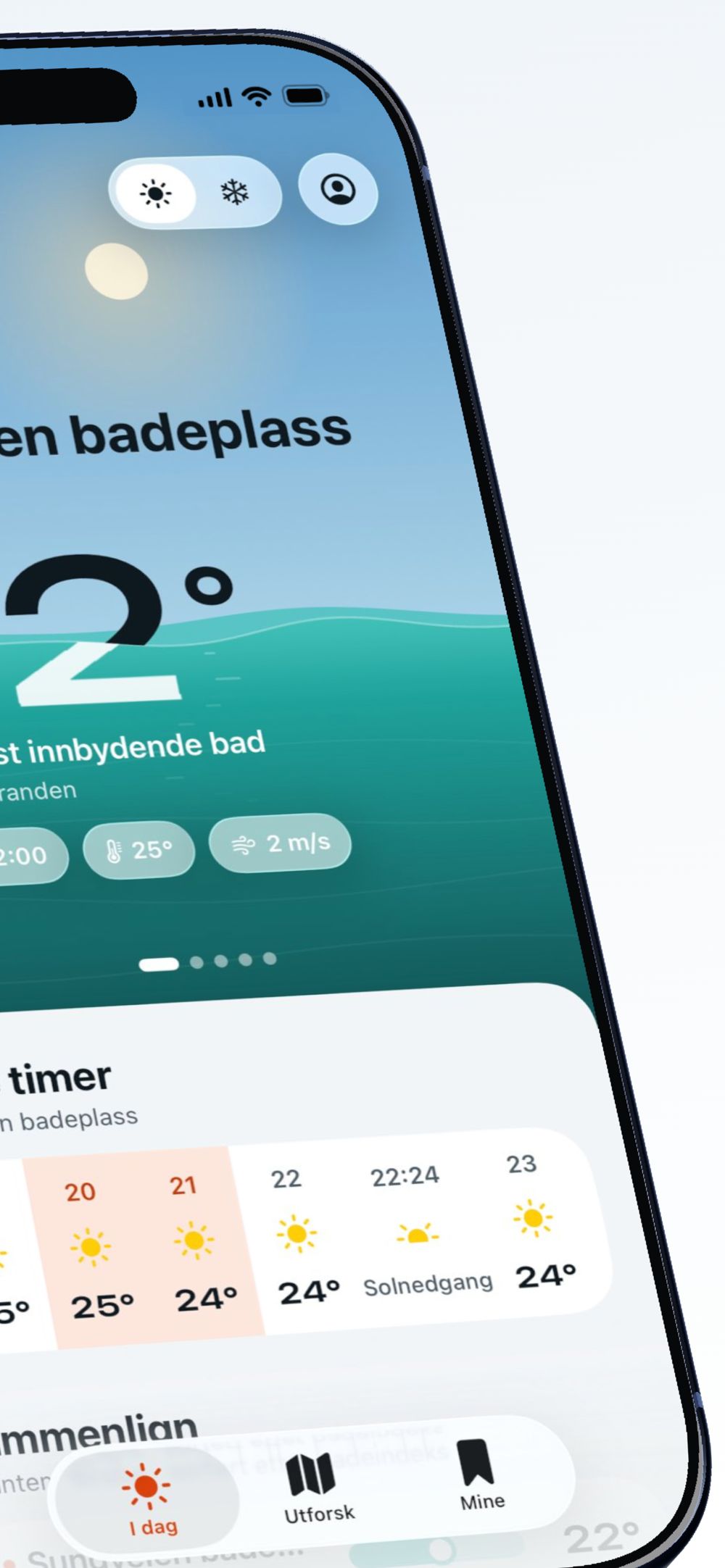 Badeguiden App Store screenshot 2 of 7