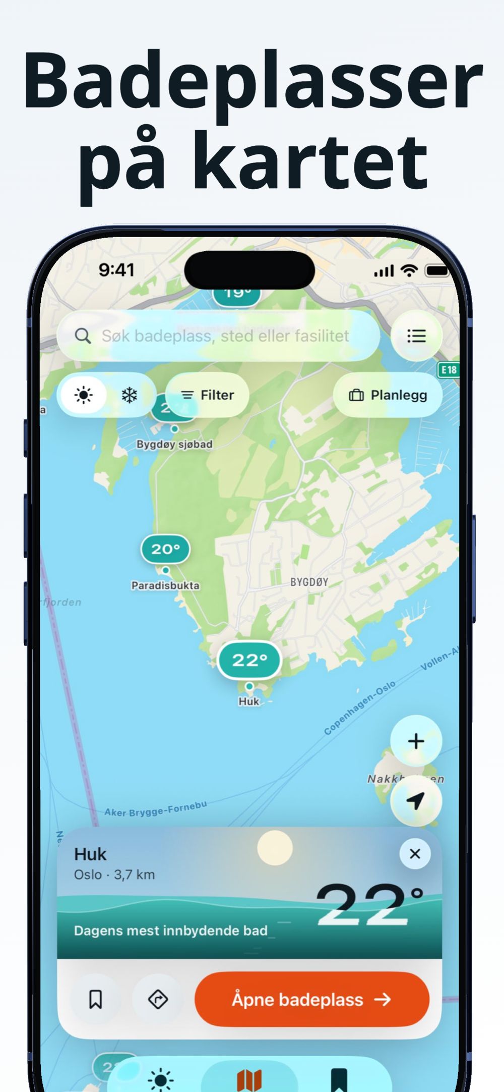 Badeguiden App Store screenshot 3 of 7